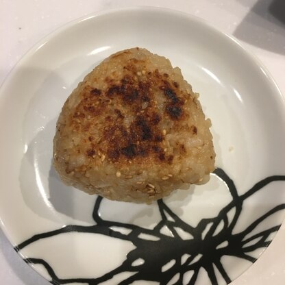 子どもの大好きな焼きおにぎり♡美味しくてペロリでした！ごちそうさまでした(^_^)